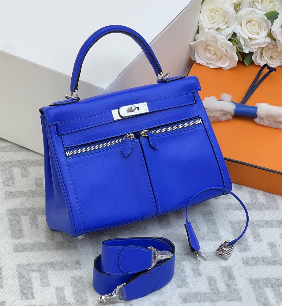 Swift cowhide Lakis 28 in stockElectric Blue Silver Buckle  professional luxury fashion brand agency businessIf you have wholesale or retail intent