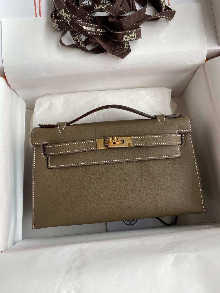 Hand sewn Mini Kelly 22cm imported Swift leather elephant grey gold buckle  professional luxury fashion brand agency businessIf you have wholesale o