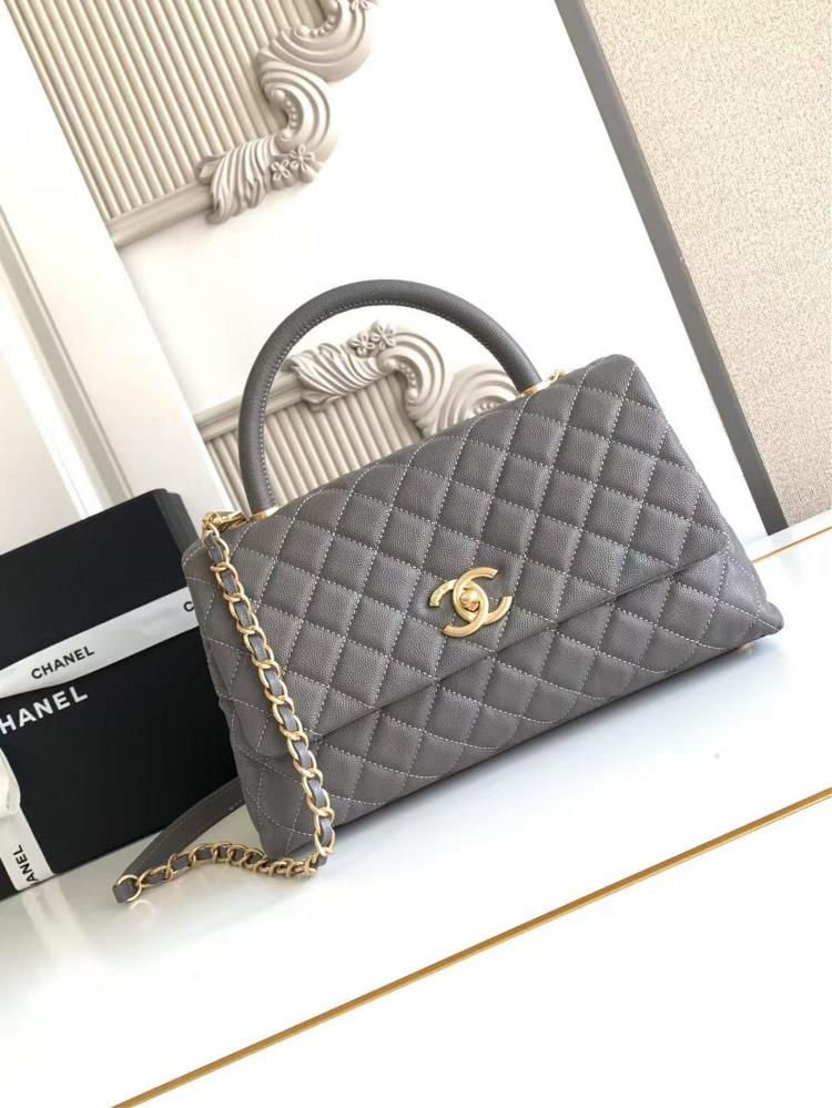 AS92991 latest ribbed fine grain embossed calf leather handle single shoulder crossbody handbag cover bag with embossed calf leather small ball patt