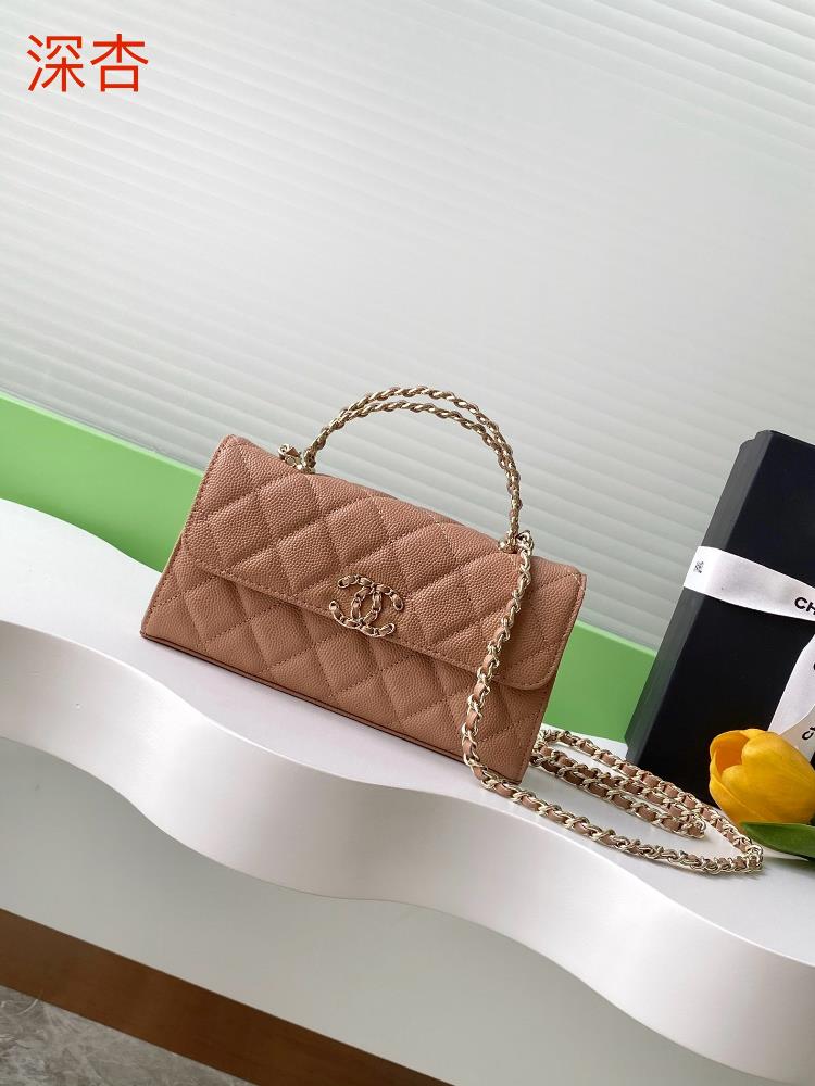 The design of the 25A cross handle leather horizontal version and large horizontal flip cover is both retro and fashionable with a leather chain inte