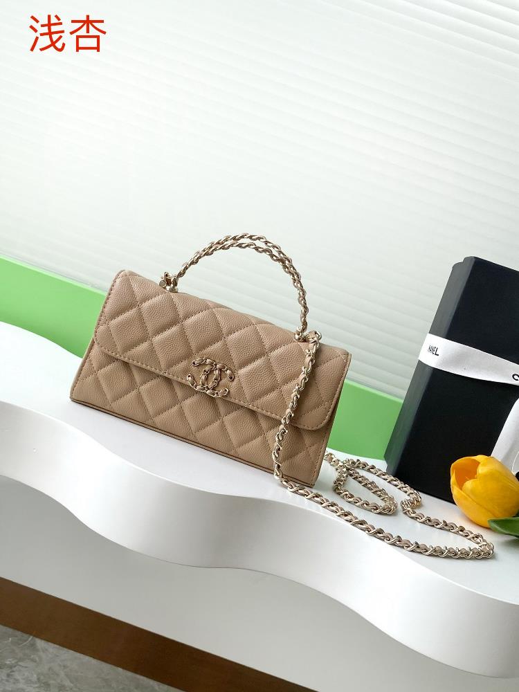 The design of the 25A cross handle leather horizontal version and large horizontal flip cover is both retro and fashionable with a leather chain inte