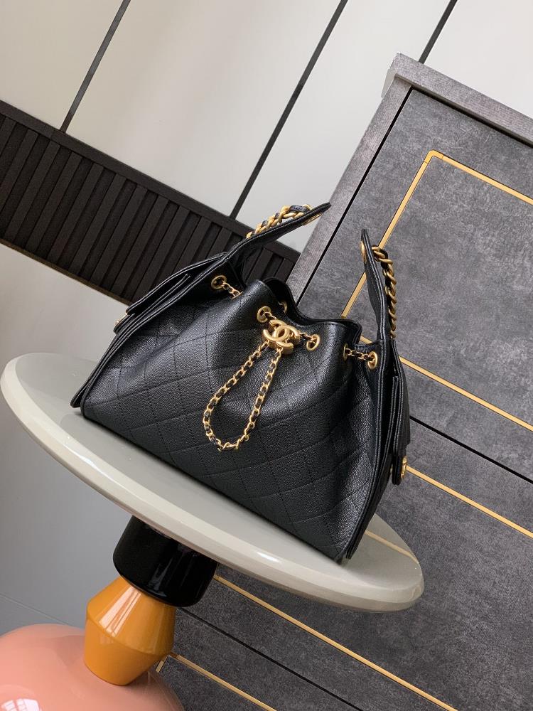 Upgraded version update imported ultra soft caviar cowhide topquality products that are not hard on the market OHANEL 25S drawstring bucket Hobo b