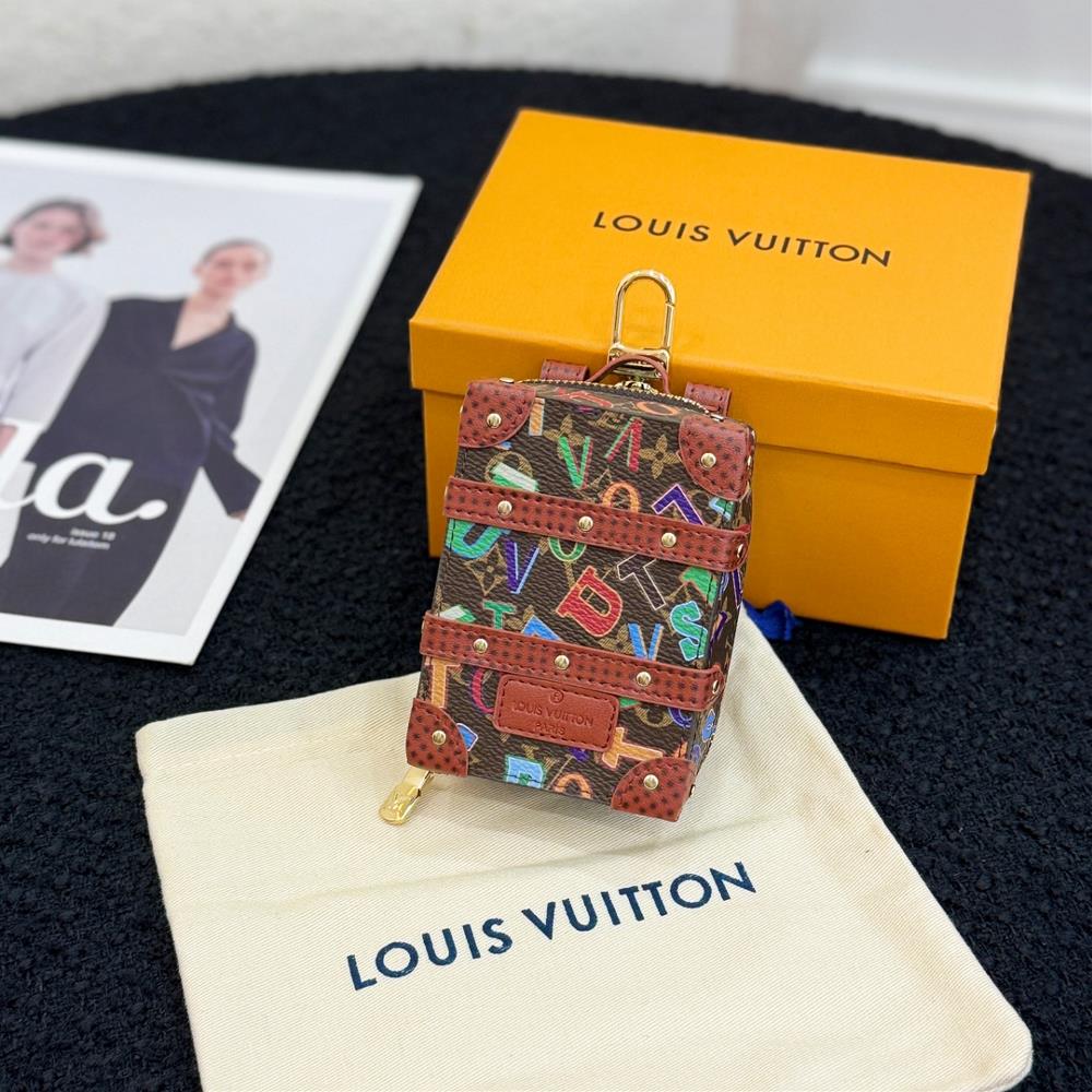 New Mini Backpack Box Bag Hanger in 8 Colors for ShipmentLouis Vuitton LV Mini Backpack Keychain PendantThe original PU material logo can hold small i