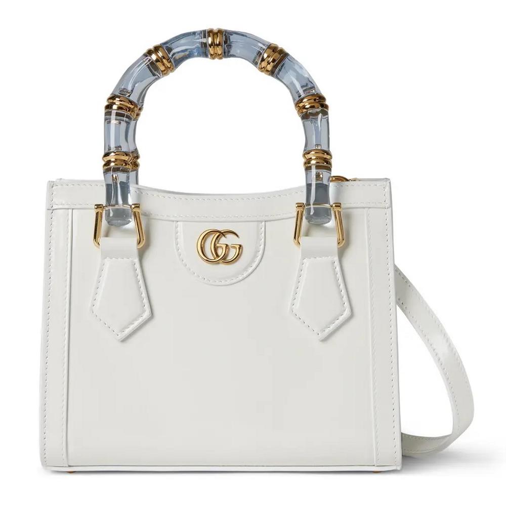 In the 2025 SpringSummer collection Gucci Diana series reinterprets classic bamboo accessories with resin and brass details There are various ways