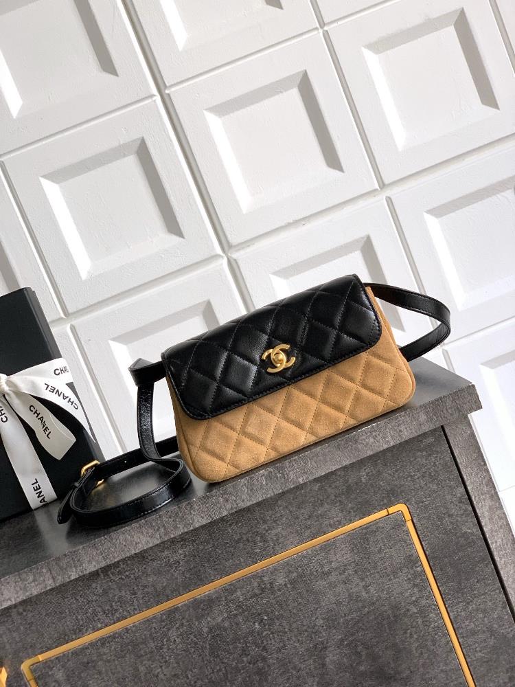 The OHANEL25A premium handmade workshop lid bag in earthy yellow with a collection of vintage small leather goods made of suede and sheepskin full o