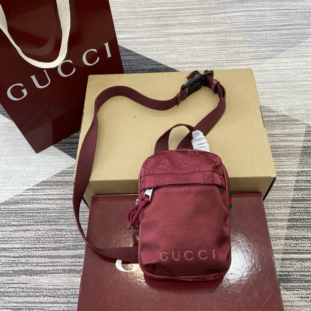 Equipped with a complete set of counter packaging the lightweight and durable GG nylon fabric is refreshed with new features and eyecatching colors