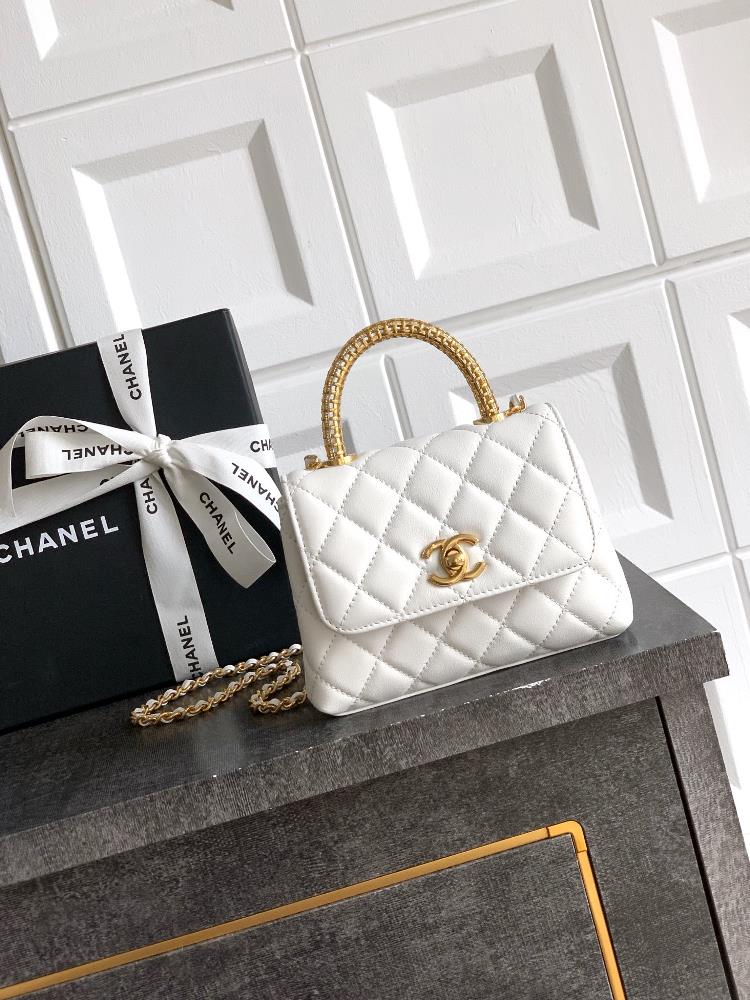 Milk white 14cm OHANEL 25A gold diamond hollow handle is a classic and fashionable series and a hot selling item is coming Cocohandles classic work