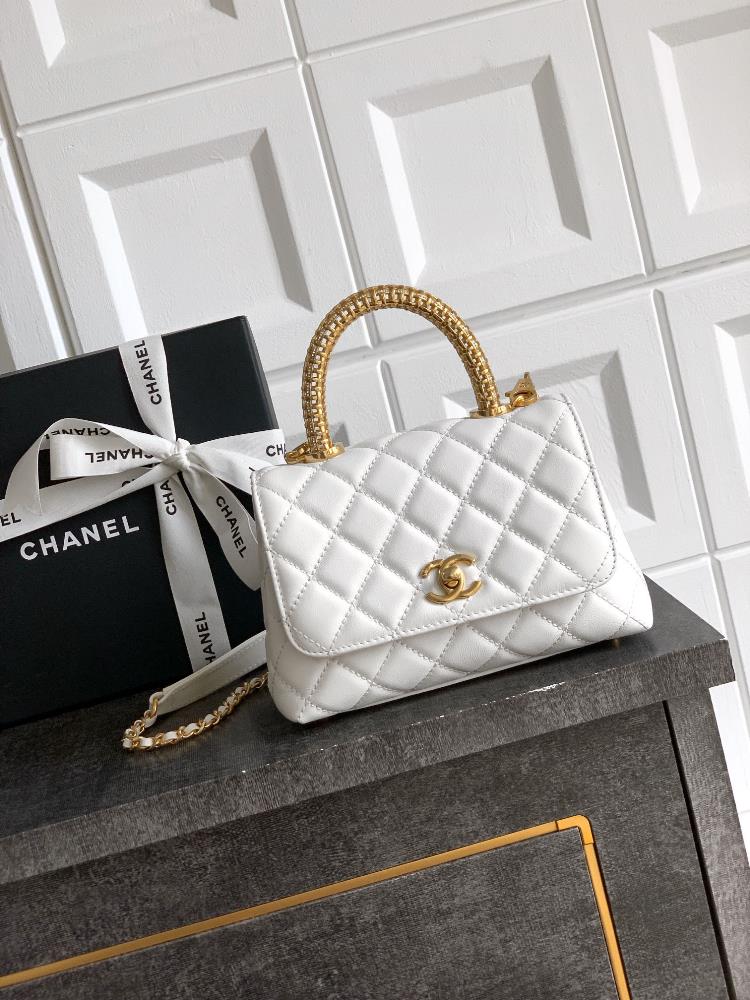 Milk white 19cm OHANEL 25A gold diamond hollow handle is a classic and fashionable series and a hot selling item is coming Cocohandles classic work
