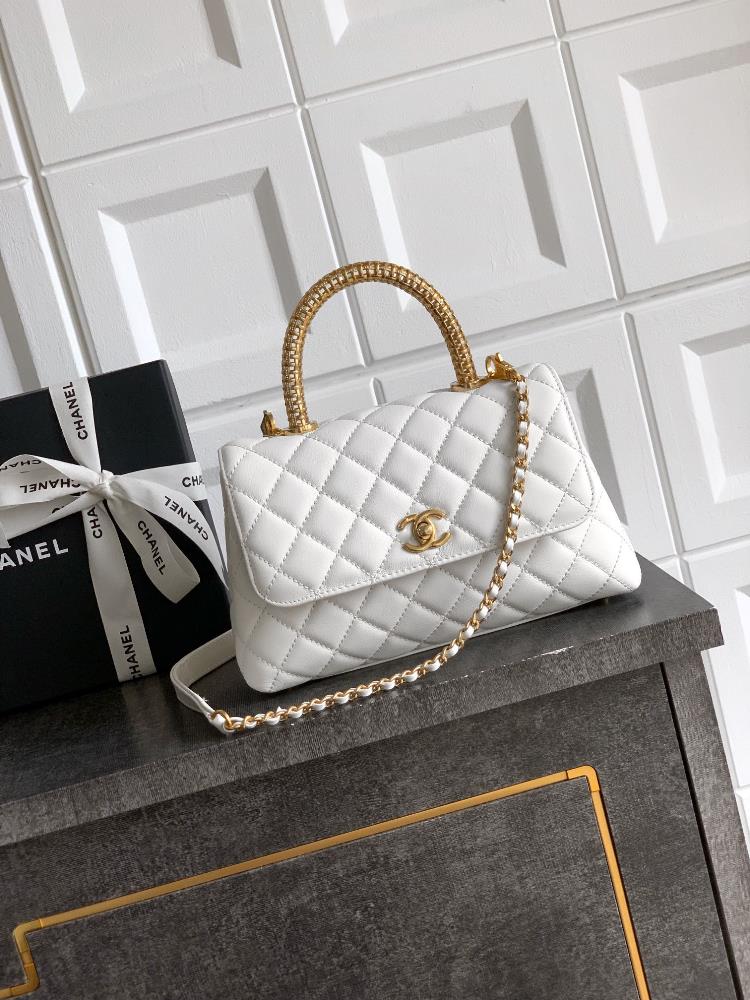 Milk white 23cm OHANEL 25A gold diamond hollow handle is a classic and fashionable series and a hot selling item is coming Cocohandles classic work