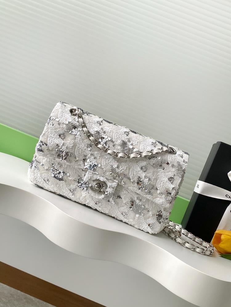 025s CF Super Flash Silver and sequin bead filters for autumn and winter SO BLACK explosive street super cool physical product is simply stunning on