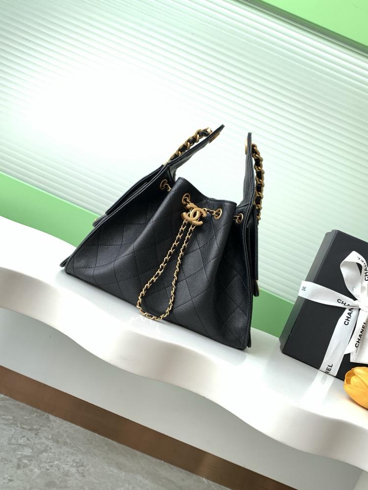 25c Ball Pattern Leather Hip Hop BagChanel Hobo Underarm Bag Hippie Underarm Bag SmallRetro gold coin button drawstring bucket bag with diamond grid p