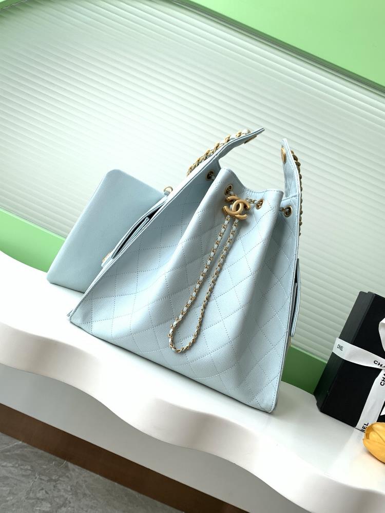 25c Ball Pattern Leather Hip Hop BagChanel Hobo Underarm Bag Hippie Underarm Bag MediumRetro gold coin button drawstring bucket bag with diamond grid