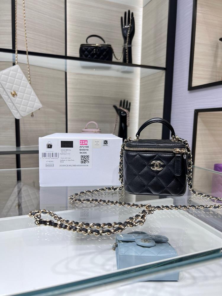 Ohanel 24A New Product Latest Interior Small Mirror Handheld Makeup Box Small Storage Box Original LeatherHandmade Workshop Series AP2198Y Size 11857