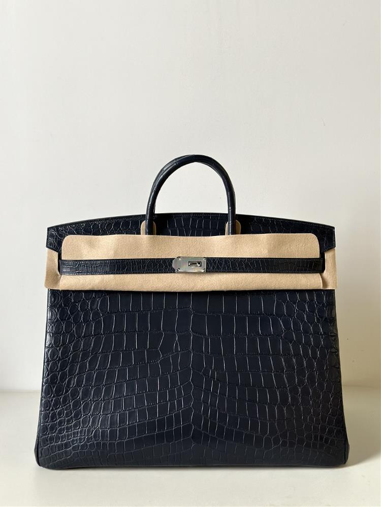 Birkin50 Nile matte crocodile horizontal black silver buckle in stock  professional luxury fashion brand agency businessIf you have wholesale or re