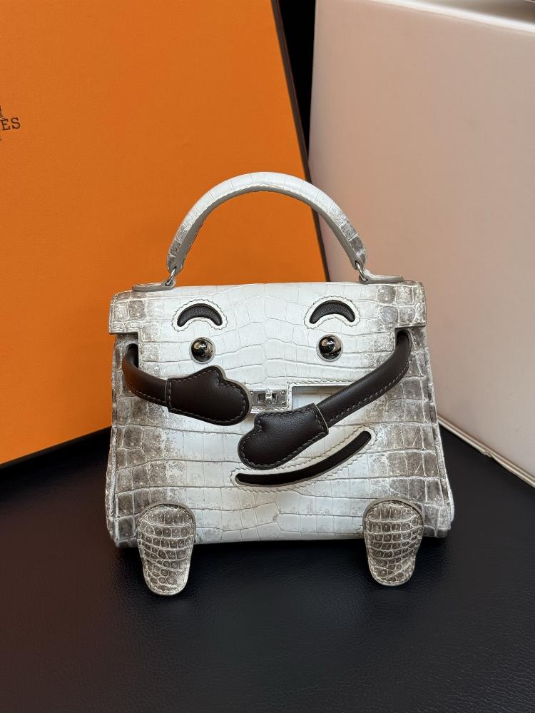 Kelly doll doll bag Nile crocodile Himalayan silver buckleSingapore imports Nile crocodile  professional luxury fashion brand agency businessIf you