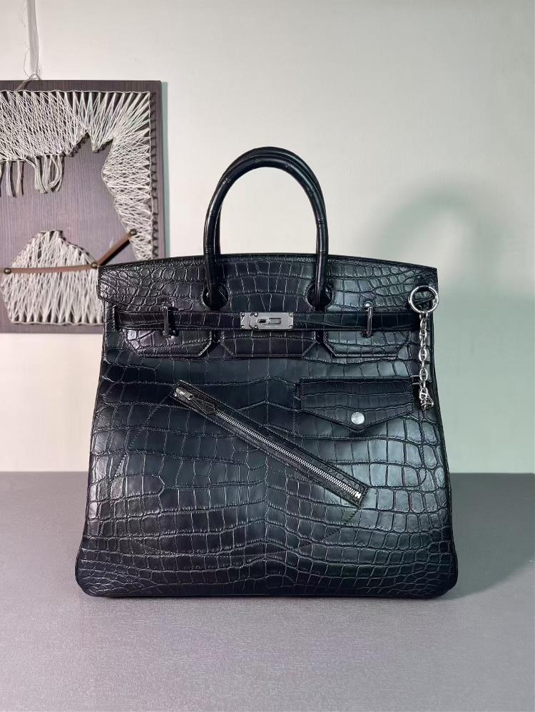 Customer order hac40 Rock black twopoint matte crocodile silver buckle  professional luxury fashion brand agency businessIf you have wholesale or