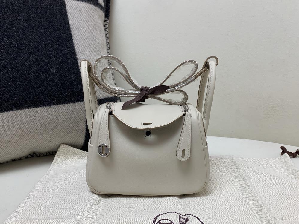 Mini Lindy19cm Silver Buckle Swift Glacier White Collar Rainy Cloud Grey Top Pure Handmade  professional luxury fashion brand agency businessIf you