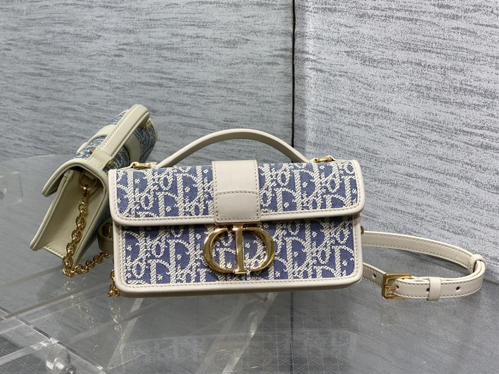 Miss Montaigne mini Montaigne woc super stylish online appearance classic Oblique floral fabric iconic gold logo letter buckle retro and fashiona
