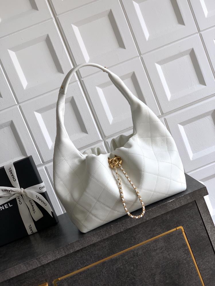 Milk shake white small size 29x18x12cm topquality tire leather OHANEL 26C Chanel Hobo Bag with a casual posture and elegant writing The perfect ble
