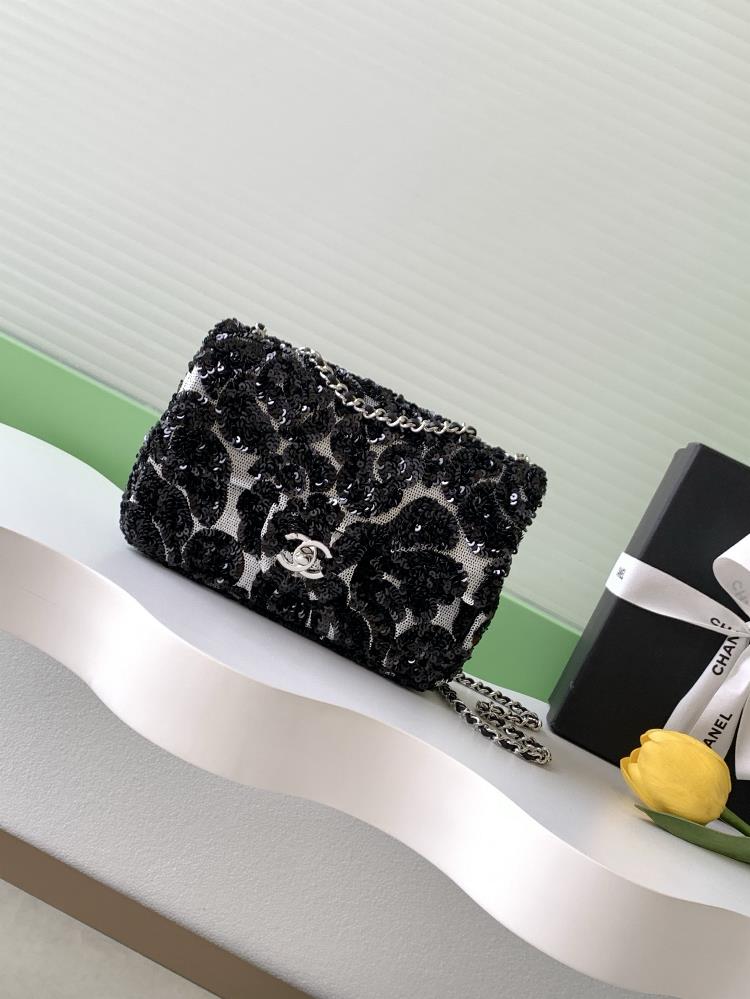 Chanel CF Super Shining Beads SO BLACK Street Explosion Cool Real Goods are simply stunning one of the few popular pearl bags with high costeffectiv