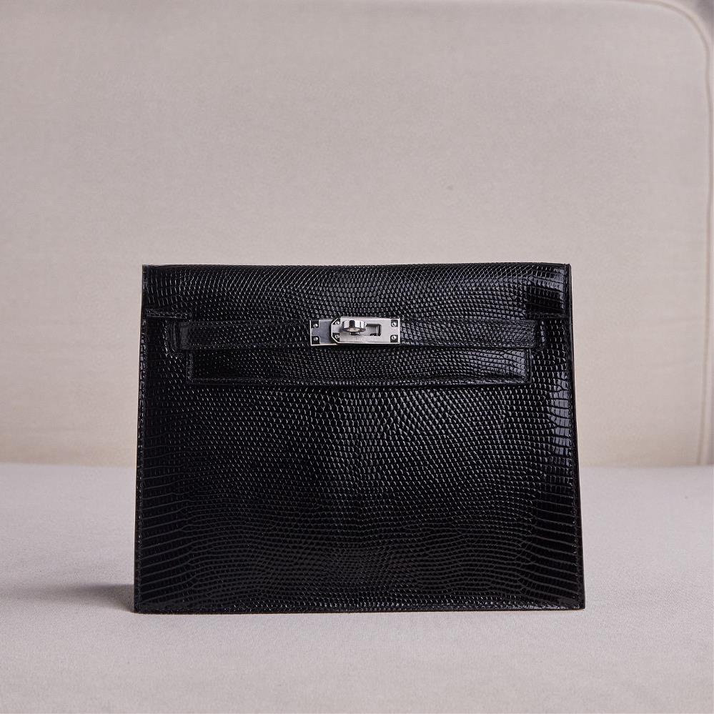 Customer order Kelly Danse black lizard skin silver buckle with hand sewn seams  professional luxury fashion brand agency businessIf you have wholes