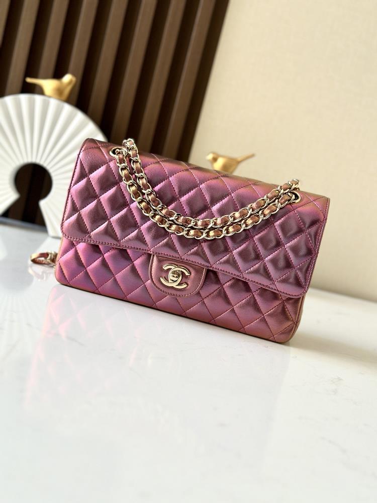 Full set packaging Chanel new colorful CF chain flip bagClassic and Colorful New ColorsTwisting and opening with sliding chain one shoulder and cros