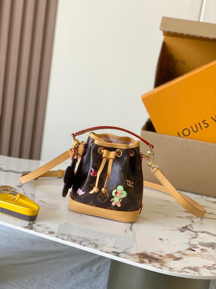 Premium MB chip version original leatherNano Noe handbagModel M26623 Old Flower Dynamic Chip VersionMaterial grade A all steel hardware imported ori