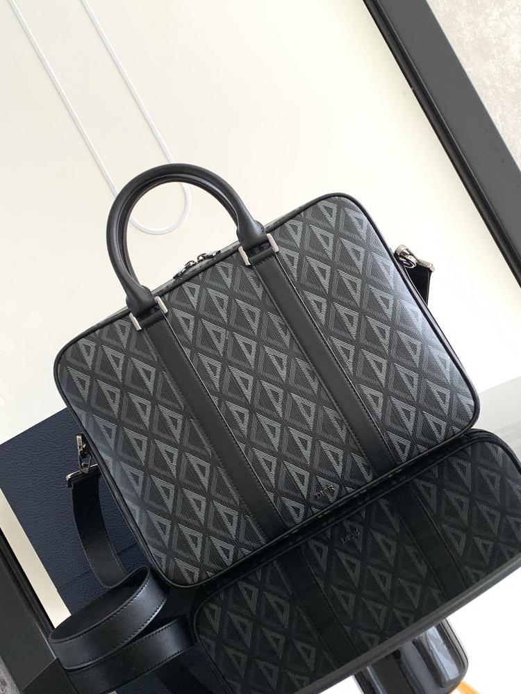 The Dior briefcase is a new addition to the mens clothing collection for autumn 2024 blending classic elegance with Diors haute couture spirit Ri
