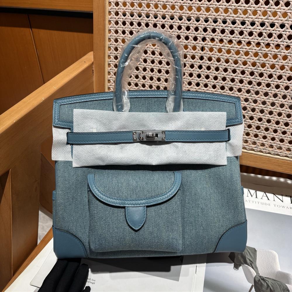 Birkin 25cargoCowboy Blue Swift Leather Patchwork  professional luxury fashion brand agency businessIf you have wholesale or retail intentions plea