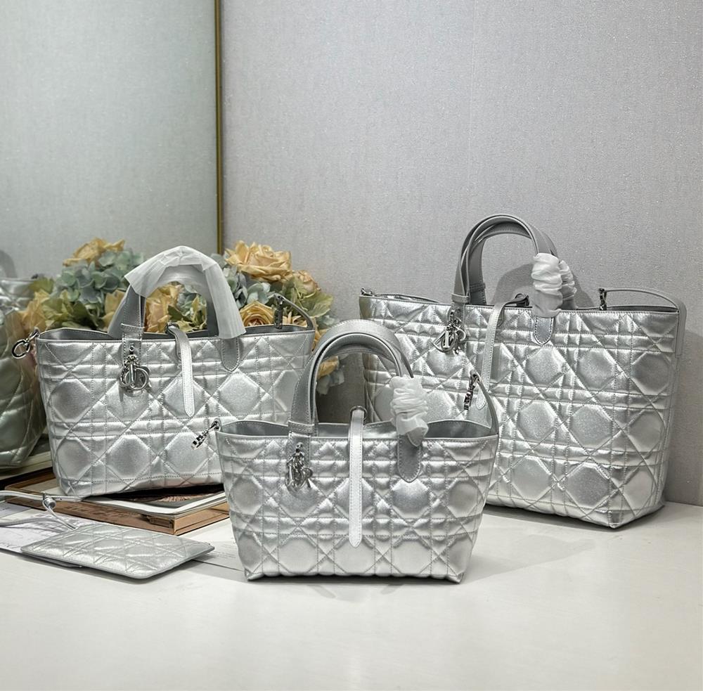 DIOR TOUJOURS handbag silver horizontal style 3 size comparison picturesModel 1188  professional luxury fashion brand agency businessIf you have who